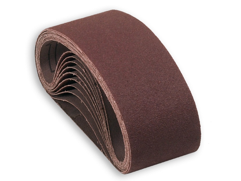 5 Bandes Abrasives Makita 9x533mm Grain 100 - Pour Ponçage Bois Et Métal - Réf P43284