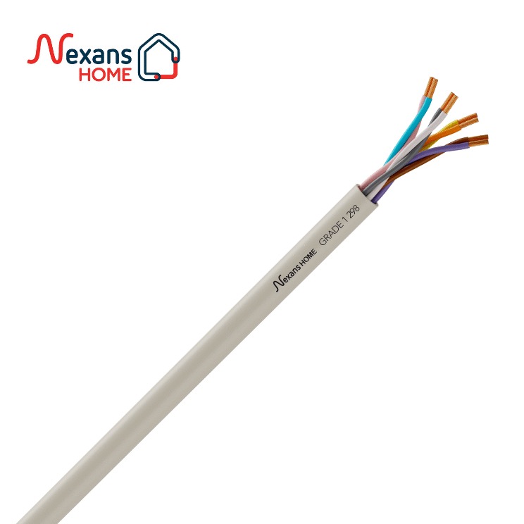 Câble Téléphone S298 4 Paires 0.6mm² - Longueur 15m, Couleur Ivoire - Pour Internet, Interphone, Alarme - Intérieur, Souple, Agréé France Télécom