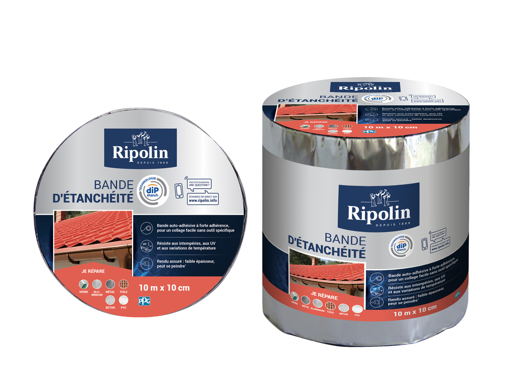 Bande D'aluminium PATIKIL 25 Mm X 1 M – Résistante à La Corrosion, à La Chaleur, Facile à Couper Pour Toitures, Gouttières, Réparation Machine Et Bricolage
