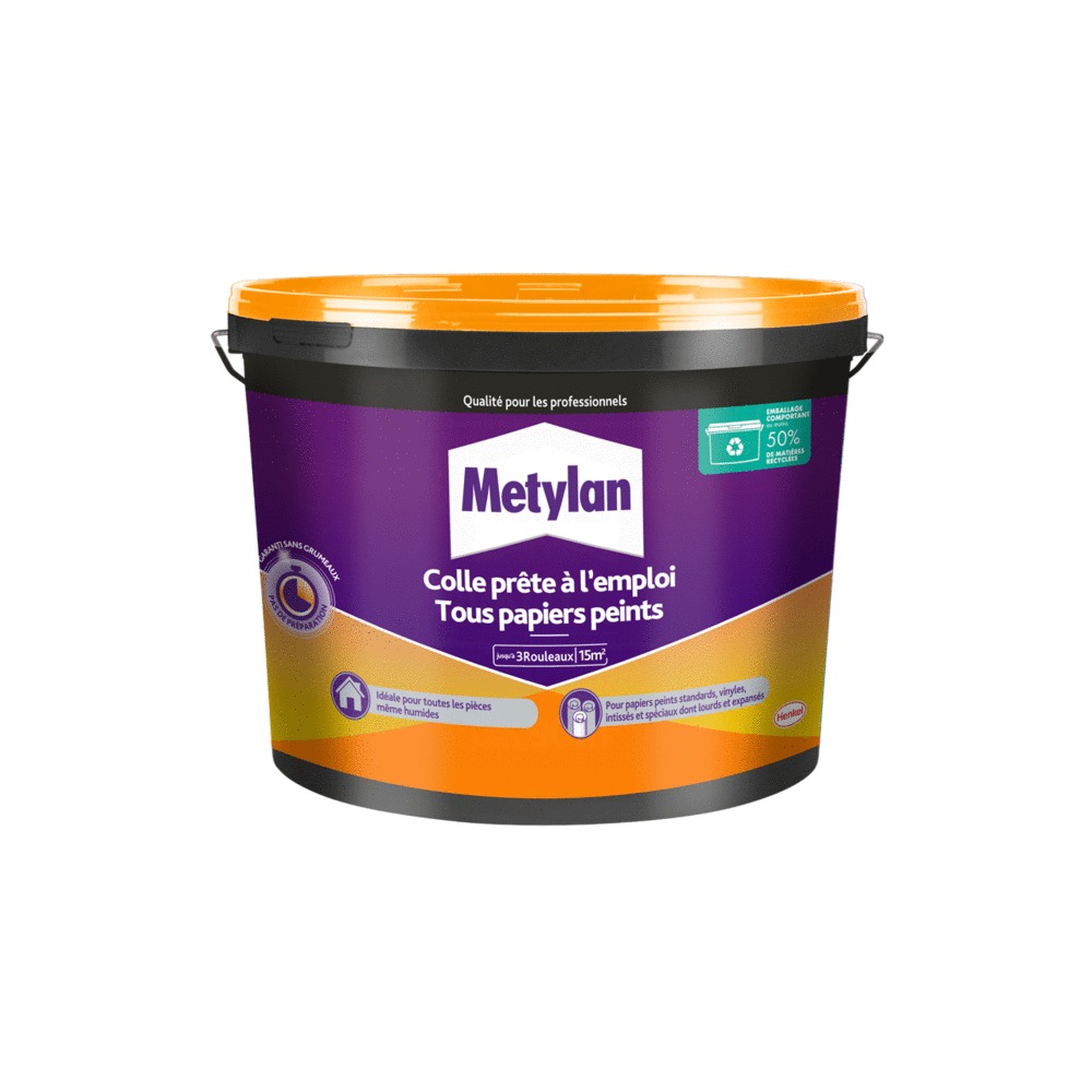 Colle tous papiers peints prêt à l'emploi 2.25 kg METYLAN