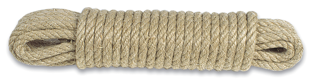 PINGEUI Corde Chanvre Torsadée 50m X 10mm - Corde Jute Naturelle Jardin Décoration Artisanat