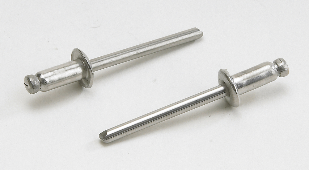 Rivets à Tête Plate Laqués Blancs - Dimensions 4,0 X 10 Mm - Marque Scell-It - Vendu Par Lot De 10 Ou 20