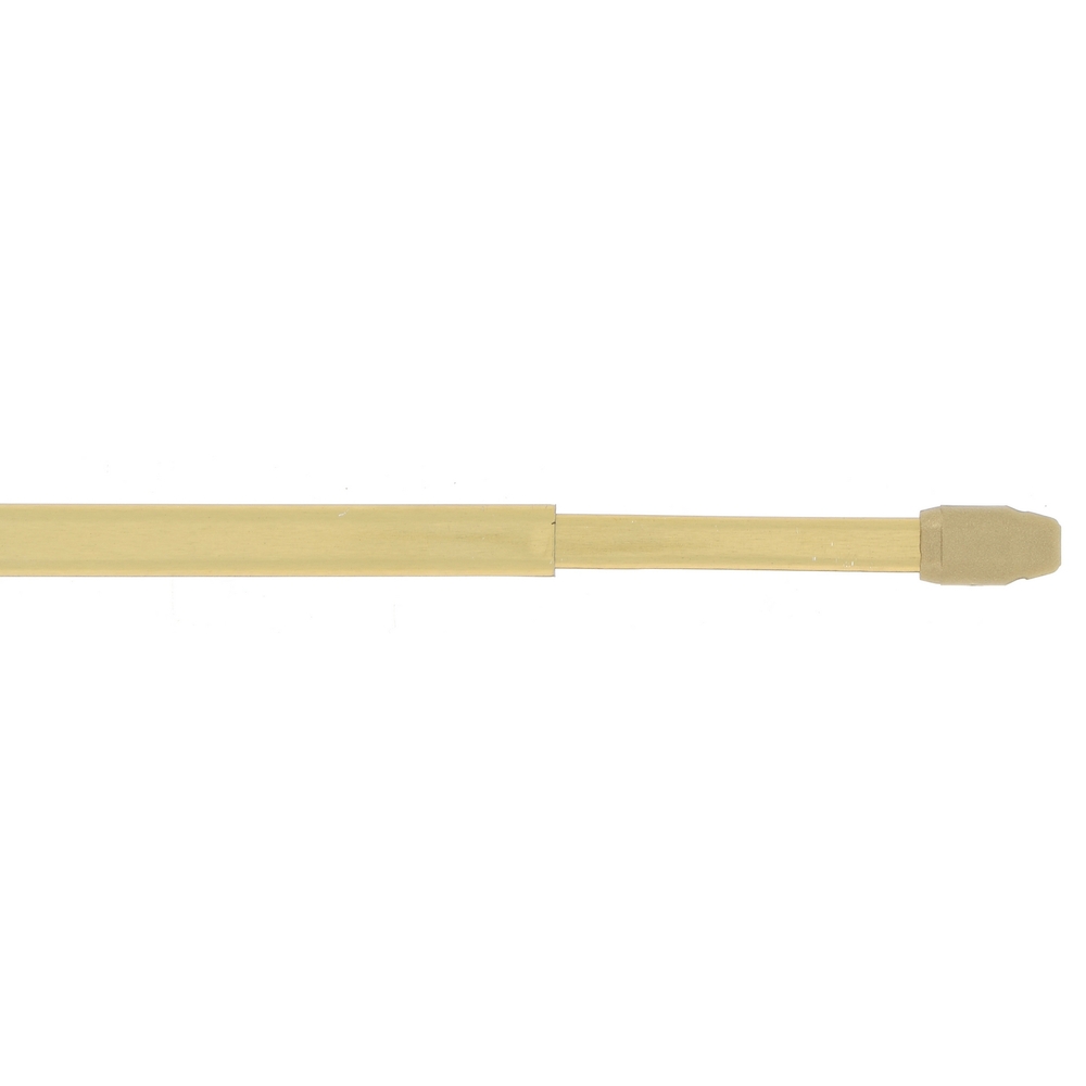 Tringle de vitrage plate extensible en métal de 50 à 80 cm Finition Doré par 2 - MOBOIS