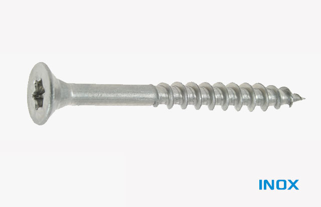 Vis Bois Et Agglomeré VBA Tête Fraisée TF Pozi N°1 3X45 Filetage Partiel Inox A4 10 Pieces 94187111