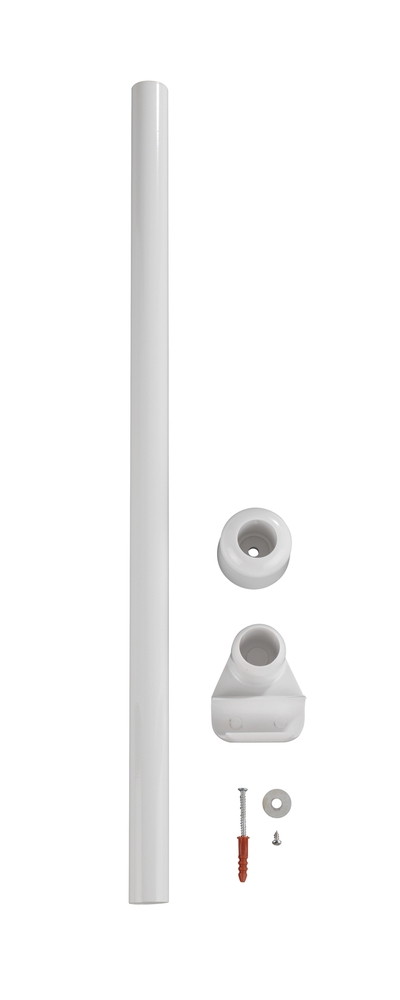 Support De Barre De Douche Acrylique - 2 Supports Avec Adhésif Ou Vis, Support Jusqu'à 11kg