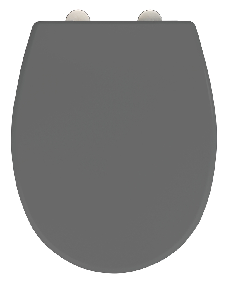Abattant WC déclipsable Vorno gris en duroplastique avec freins de - Main Image