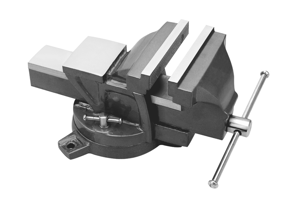 Étau De Table En Fonte - Mâchoire Ouverture 125 Mm, Largeur 156 Mm - Pour Travail Du Bois, Bricolage - Corps Fonte Robuste, Traitement Anti-rouille - Outil De Serrage Solide