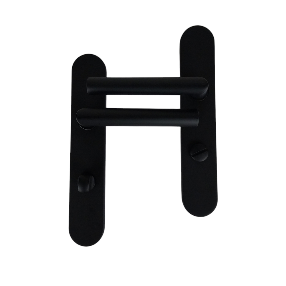 Poignées De Porte Extérieur Noir Vulcain Pour Porte 1 3/4" |quincaille