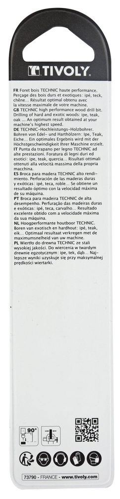 Mèche Bois Spirale Unique Attachement SDS+ - 16x400mm