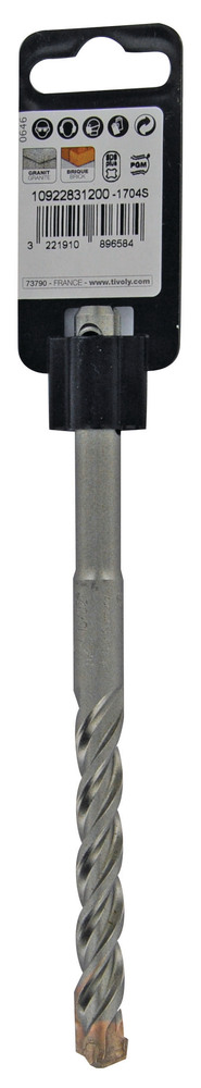 Foret SDS+ Master 3 Technic Tivoly Ø12 Mm Longueur 250 Mm – Perçage Béton Armé Rapide Et Précis