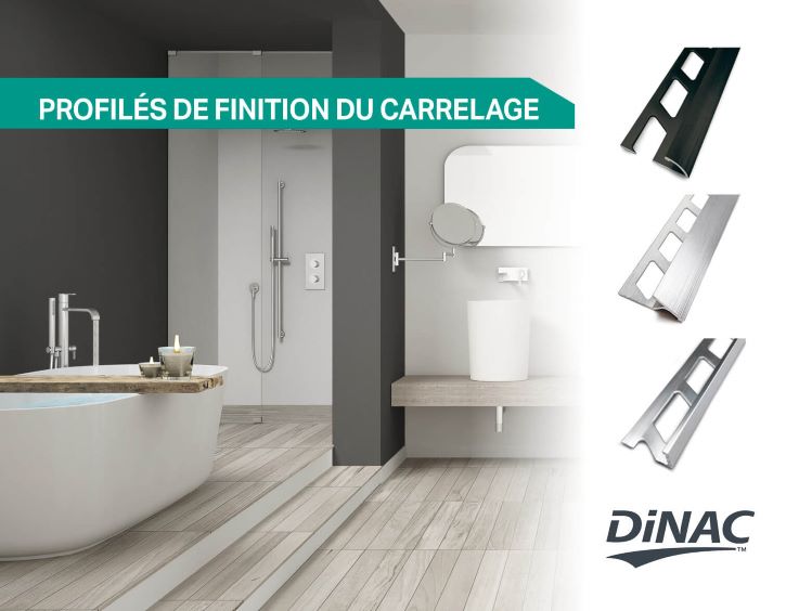 profilés de carrelage marque dinac pour une finition parfaite