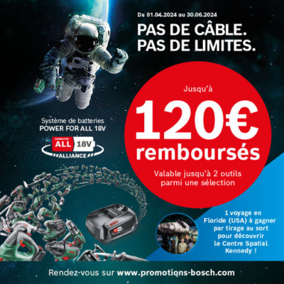 offre de remboursement 18 volt bosch