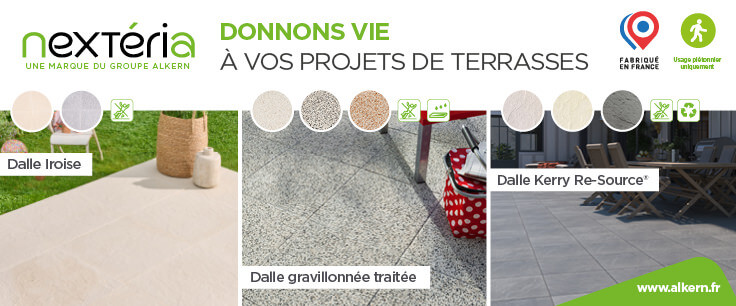Dalle en béton marque NEXTERIA ALKERN