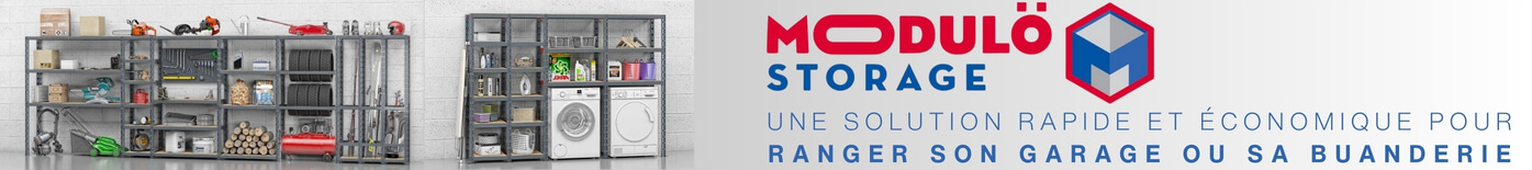 Etagère et armoire de rangement métallique marque MODULO STORAGE