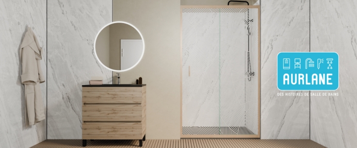 Panneau mural de douche marque AURLANE