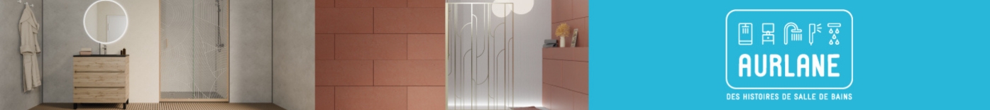 Porte de douche à l'italienne marque AURLANE