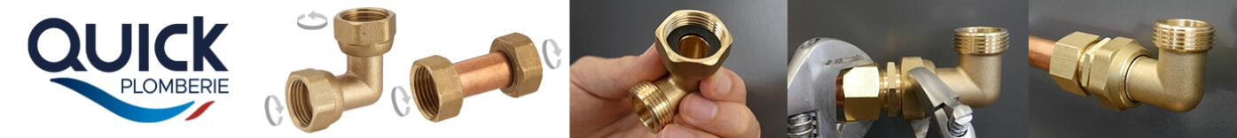 Raccord à visser marque QUICK PLOMBERIE de COMPTOIR DE PICARDIE