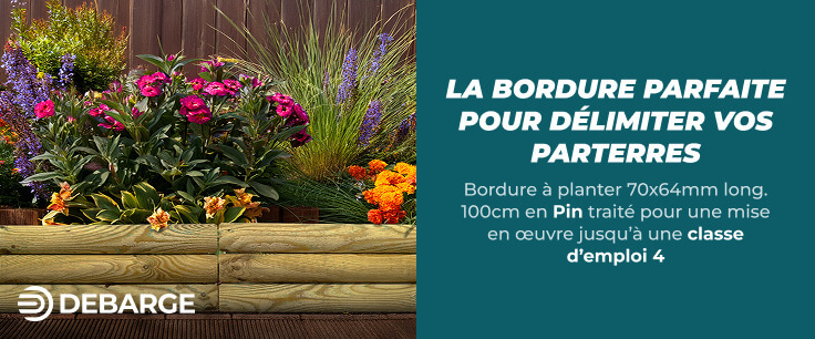 Bordure de jardin en bois marque DEBARGE