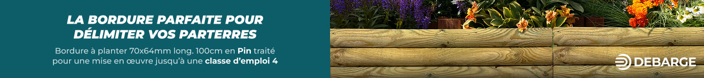 Bordure de jardin en bois marque DEBARGE