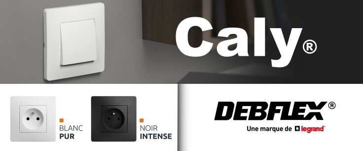 Gamme Caly prise et interrupteur à composer Marque DEBFLEX