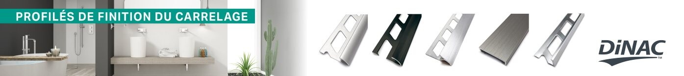profilés de carrelage marque dinac pour une finition parfaite