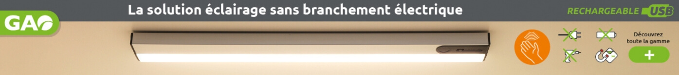 Eclairage de dressing et de cuisine marque GAO