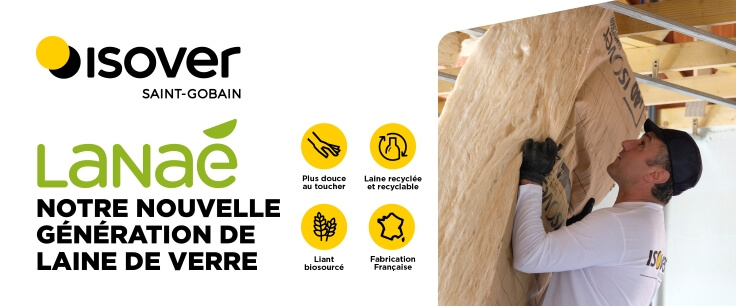 ISOVER Isolation des combles aménagés Gamme LANAE