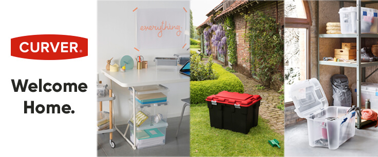 Malle, coffre et bac plastique marque KETER / CURVER