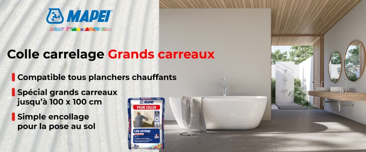 Colle à carrelage marque MAPEI