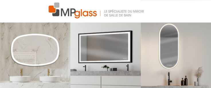 miroir pour salle de bains mp glass