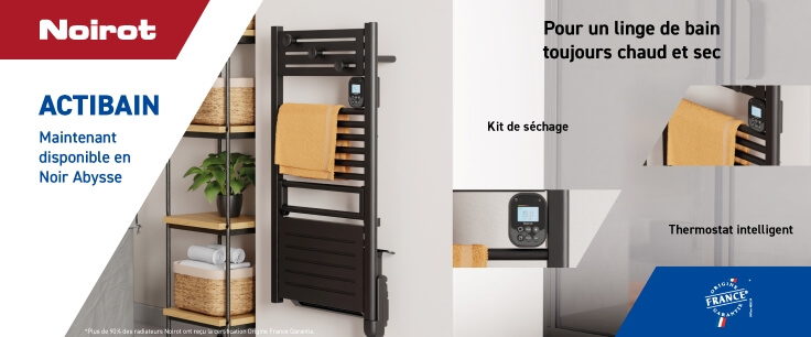 Sèche-serviette marque Noirot de chez MULLER INTUITIV