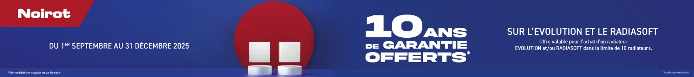 Radiateurs à inertie marque noirot de chez MULLER INTUITIV 