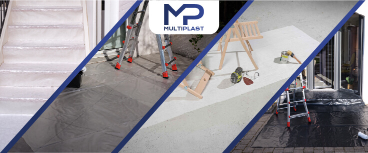 Bâche de protection et combinaison jetable marque MULTIPLAST