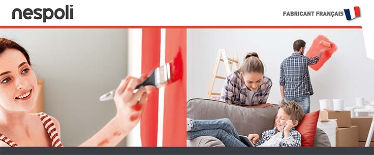 Rouleau et manchon pour peinture marque NESPOLI