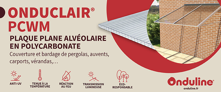 Plaques alvéolaires et accessoires marque ONDULINE