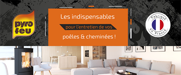 Gamme d'entretien et de ramonage pour poêles du fournisseur PYROFEU
