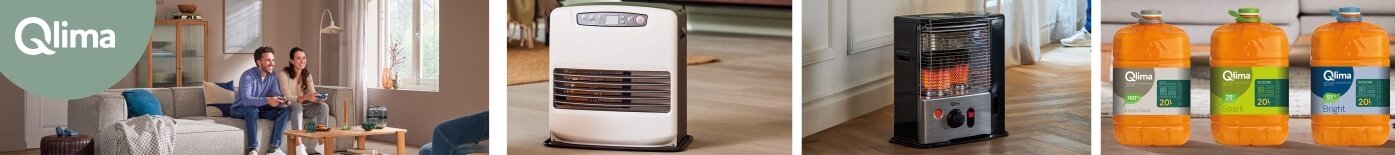 Chauffage d'appoint de la marque QLIMA : Poêle à pétrole, pétrole et accessoires