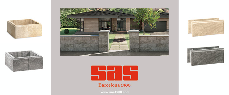 Pilier et chapeaux SAS prefabricados