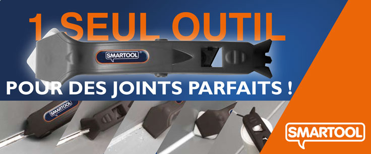 Extracteur lisseur multifonction joint silicone et acrylique Marque SMARTOOL