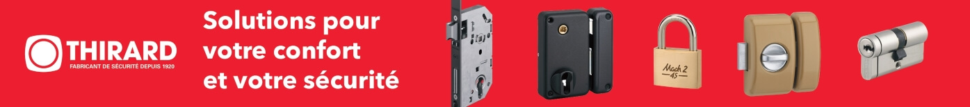 Poignée, serrure et protection de la porte marque THIRARD
