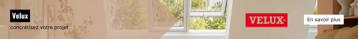 vue du ciel au travers d'une fenêtre de toit velux blanche