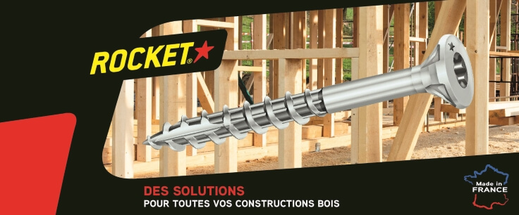  Vis à bois ou aggloméré Marque ROCKET