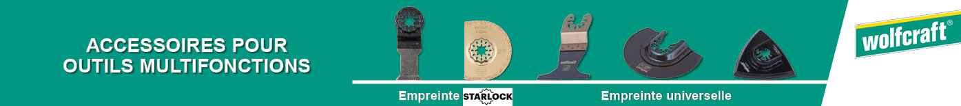 WOLFCRAFT Consommables et accessoires pour outil multifonction