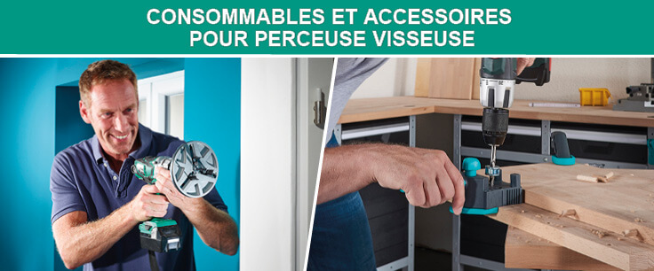 Consommables et accessoires pour perceuse visseuse de la marque Wolfcraft
