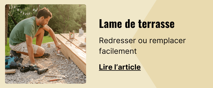 Article Comment réparer une lame de terrasse ?