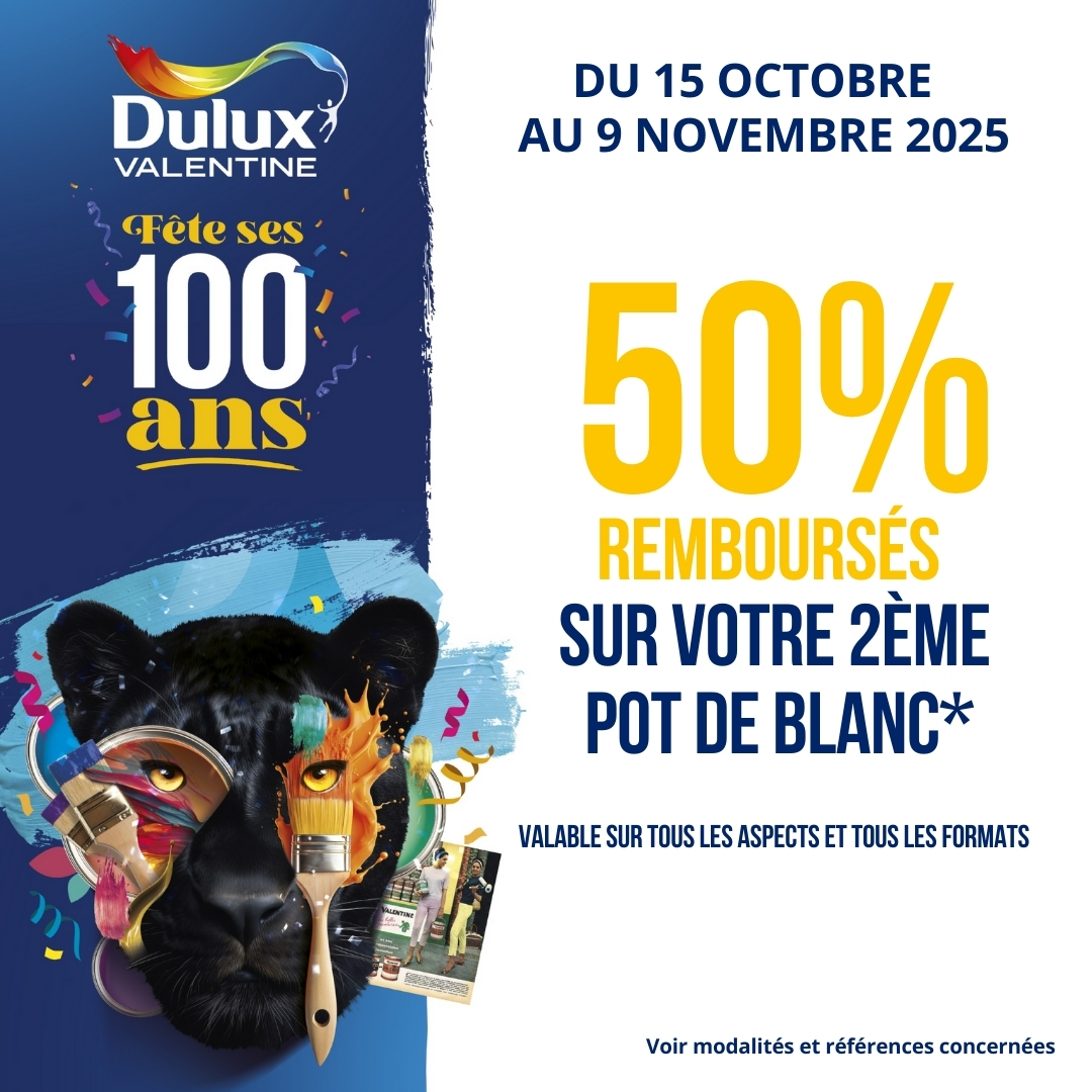 Offre de remboursement Dulux Valentine