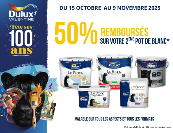 Offre de remboursement Dulux Valentine