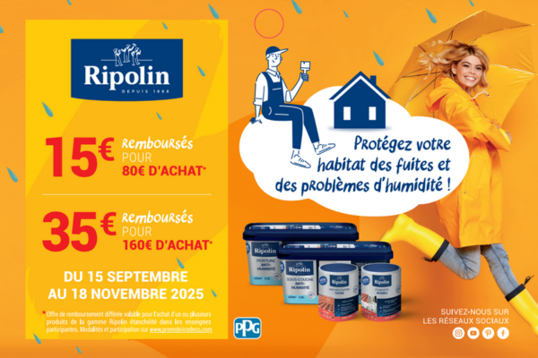 Offre de remboursement Ripolin étanchéité