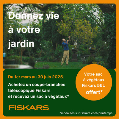 Offre FISKARS Jardin printemps 2025