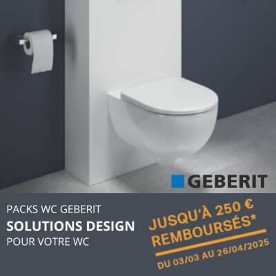 offre de remboursement pour l'achat d'un pack wc Gébérit
